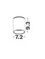 Preview: Nova Luce LED Deckenleuchte Aneto 10W warmweiss 3000K Gold Aluminium Ø7cm 9695152