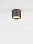 Preview: Nova Luce LED Deckenleuchte Ziare 10W warmweiss 3000K Schwarz Nickel Aluminium Ø10cm 9695167