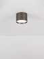 Preview: Nova Luce LED Deckenleuchte Ziare 17W warmweiss 3000K Schwarz Nickel Aluminium Ø12cm 9695169