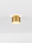 Preview: Nova Luce LED Deckenleuchte Ozen 16W warmweiss 3000K Gold Aluminium Ø11cm 9695170