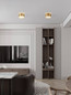 Preview: Nova Luce LED Deckenleuchte Ozen 24W warmweiss 3000K Gold Aluminium Ø14cm 9695172