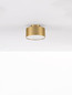 Preview: Nova Luce LED Deckenleuchte Ozen 24W warmweiss 3000K Gold Aluminium Ø14cm 9695172