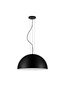 Preview: Nova Luce Pendelleuchte Tholos 3-flammig 3xE27 Schwarz Weiß Metall Ø60cm 9695287