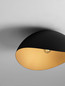 Preview: Nova Luce Deckenleuchte Opsi E27 Schwarz Gold Metall Ø50cm 9695297