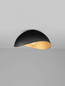 Preview: Nova Luce Deckenleuchte Opsi E27 Schwarz Gold Metall Ø40cm 9695302