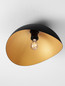 Preview: Nova Luce Deckenleuchte Opsi E27 Schwarz Gold Metall Ø40cm 9695302