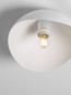 Preview: Nova Luce Deckenleuchte Opsi E27 Weiß Metall Ø30cm 9695306