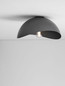 Preview: Nova Luce Deckenleuchte Opsi E27 Dunkelgrau Schwarz Metall Ø30cm 9695307