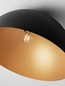 Preview: Nova Luce Deckenleuchte Onia E27 Schwarz Gold Metall Ø50cm 9695308