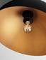 Preview: Nova Luce Deckenleuchte Onia E27 Schwarz Gold Metall Ø40cm 9695311