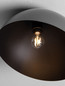 Preview: Nova Luce Deckenleuchte Onia E27 Dunkelgrau Schwarz Metall Ø40cm 9695313