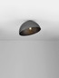 Preview: Nova Luce Deckenleuchte Onia E27 Dunkelgrau Schwarz Metall Ø40cm 9695313