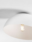 Preview: Nova Luce Deckenleuchte Onia E27 Weiß Metall Ø30cm 9695315