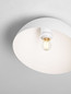 Preview: Nova Luce Deckenleuchte Onia E27 Weiß Metall Ø30cm 9695315