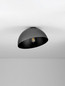 Preview: Nova Luce Deckenleuchte Onia E27 Dunkelgrau Schwarz Metall Ø30cm 9695316
