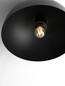 Preview: Nova Luce Deckenleuchte Onia E27 Dunkelgrau Schwarz Metall Ø30cm 9695316