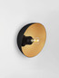 Preview: Nova Luce Wandleuchte Onia E14 Schwarz Gold Metall Ø20,5cm 9695317