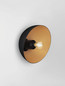 Preview: Nova Luce Wandleuchte Onia E14 Schwarz Gold Metall Ø20,5cm 9695317
