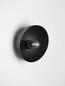 Preview: Nova Luce Wandleuchte Onia E14 Dunkelgrau Schwarz Metall Ø20,5cm 9695319