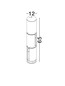Preview: Nova Luce LED Wegeleuchte Taglio schwenkbar 8W warmweiss 3000K IP65 salzwasserfest Schwarz Aluminium 65cm 9695507