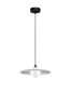 Preview: Nova Luce Pendelleuchte Reflet G9 Schwarz Weiß Stahl Ø30cm 9780104