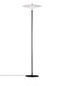 Preview: Nova Luce Stehleuchte Reflet schwenkbar G9 Schwarz Weiß Stahl 162cm 9780107