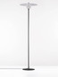 Preview: Nova Luce Stehleuchte Reflet schwenkbar G9 Schwarz Weiß Stahl 162cm 9780107