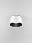 Preview: Nova Luce LED Deckenleuchte Atil 24W warmweiss 3000K Weiß Schwarz Aluminium Ø35cm 9870010