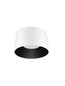 Preview: Nova Luce LED Deckenleuchte Atil 35W warmweiss 3000K Weiß Schwarz Aluminium Ø50cm 9870012