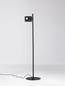 Preview: Nova Luce LED Stehleuchte Kedros schwenkbar dimmbar 9W warmweiss 3000K Schwarz Stahl Aluminium 131cm 9870034