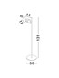 Preview: Nova Luce LED Stehleuchte Kedros schwenkbar dimmbar 9W warmweiss 3000K Weiß Stahl Aluminium 131cm 9870035