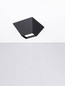 Preview: Nova Luce LED Deckenleuchte Utopia 9W warmweiss 3000K Schwarz Stahl Aluminium 15x15cm 9870040