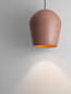 Preview: Nova Luce Pendelleuchte Omio E27 Rot Beton Ø29cm 9919100