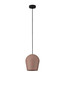 Preview: Nova Luce Pendelleuchte Omio E27 IP55 Rot Beton Ø20cm 9919101