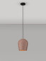 Preview: Nova Luce Pendelleuchte Omio E27 IP55 Rot Beton Ø20cm 9919101