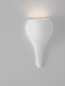 Preview: Nova Luce Wandleuchte Miso E14 Weiß Gips 38x22cm 9919106
