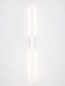 Preview: Nova Luce LED Außen-Wandleuchte Aneth 20W warmweiss 3000K IP65 salzwasserfest Weiß Aluminium 104x5cm 9923409