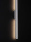 Preview: Nova Luce LED Außen-Wandleuchte Aneth 20W warmweiss 3000K IP65 salzwasserfest Weiß Aluminium 104x5cm 9923409