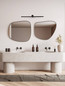 Preview: Nova Luce LED Außen-Wandleuchte Breggo 17W warmweiss 3000K IP54 Schwarz Aluminium 81x10cm 9923422
