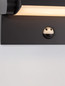 Preview: Nova Luce LED Solar-Wandleuchte Gerber schwenkbar 20W warmweiss 3000K Bewegungsmelder IP54 salzwasserfest Schwarz Aluminium 21x16,5cm 9923423