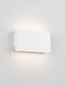 Preview: Nova Luce LED Außen-Wandleuchte Artu 10W warmweiss 3000K IP65 Weiß Aluminium 17,5x9,5cm 9971461