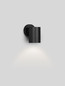 Preview: Nova Luce LED Außen-Wandleuchte Jackie 3W warmweiss 3000K IP65 salzwasserfest Anthrazit Aluminium Ø6cm 9971462