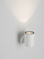 Preview: Nova Luce LED Außen-Wandleuchte Jackie 3W warmweiss 3000K IP65 salzwasserfest Weiß Aluminium Ø6cm 9971463