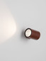 Preview: Nova Luce LED Außen-Wandleuchte Jackie 3W warmweiss 3000K IP65 salzwasserfest Cortenstahl Aluminium Ø6cm 9971464
