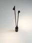 Preview: Nova Luce LED Wegeleuchte Sento schwenkbar 6W warmweiss 3000K IP65 salzwasserfest Anthrazit Aluminium 70cm 9971465