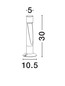 Preview: Nova Luce LED Wegeleuchte Nooi 6W warmweiss 3000K IP65 salzwasserfest Anthrazit Aluminium 30cm 9971466