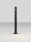 Preview: Nova Luce LED Wegeleuchte Nooi 6W warmweiss 3000K IP65 salzwasserfest Anthrazit Aluminium 60cm 9971467