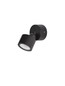 Preview: Nova Luce LED Außen-Wandleuchte Helmet schwenkbar 5W warmweiss 3000K IP65 salzwasserfest Anthrazit Aluminium Ø7,5cm 9971468