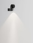 Preview: Nova Luce LED Außen-Wandleuchte Helmet schwenkbar 10W warmweiss 3000K IP65 salzwasserfest Anthrazit Aluminium Ø9cm 9971469