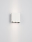 Preview: Nova Luce LED Außen-Wandleuchte Elio 12W warmweiss 3000K IP65 salzwasserfest Weiß Aluminium 13x11cm 9971474